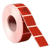 Tüvtürk Onaylı Reflektörlü Reflektif Fosforlu Şerit Bant Kesikli İkaz Bandı - 3