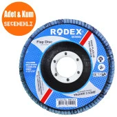Rodex Zirkonyum Oksit Avuç İçi Taşlama Flap Disk Zımpara 115 mm thumbnail 1