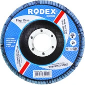 Rodex Zirkonyum Oksit Avuç İçi Taşlama Flap Disk Zımpara 115 mm thumbnail 2