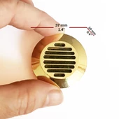 Metal Humidor Higrometresi ve Nemlendirici Haznesi Seti Sarı - 4