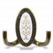 Seçil Vestiyer Duvar Askısı Dolap Elbise Askılığı Antik Sarı Askı - 4