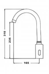 Gms Fotoselli Sensörlü Lavabo, Eviye Bataryası Tek Girişli FT004 - 2