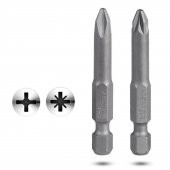 İzeltaş 2li Yıldız Bits Uç PH2 PZ2 Matkap Ucu Seti 50 mm - 1