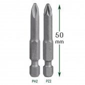 İzeltaş 2li Yıldız Bits Uç PH2 PZ2 Matkap Ucu Seti 50 mm - 2