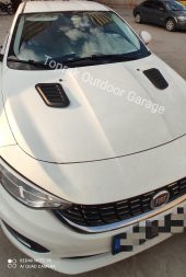 Parlak Siyah Scoop Kaput Kabartma Havalandirma Offroad Otomobil - 1