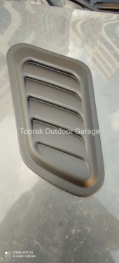 Parlak Siyah Scoop Kaput Kabartma Havalandirma Offroad Otomobil - 6