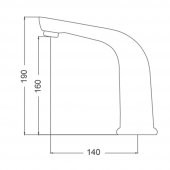Gms Fotoselli Sensörlü Lavabo Musluk Bataryası Çift Girişli FT015 - 2