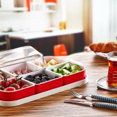 PlastArt 6 Bölmeli Kahvaltı Seti | Kahvaltılık - 3