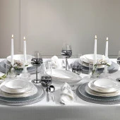 Schafer Dina Yemek Takımı 56 Parça-Platin - 1