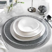 Schafer Dina Yemek Takımı 56 Parça-Platin - 4