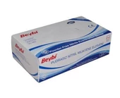 Beybi Pudrasız Nitril Mavi (S) small Beden Muayene Eldiven 100lü Paket - 1