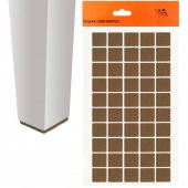 (50li Paket) Masa Sandalye Parke Zemin Koruyucu Keçe Yapışkanlı Kare 20X20 mm - 1