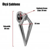 Sarkaç Dolap Çekmece Kulpu Kulbu Metal Siyah-Altın Halka Kulp - 2