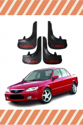 NOVDES MAZDA 323 TUNİNG YAZILI 4LÜ TOZLUK ÇAMURLUK PAÇALIK - 1