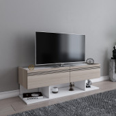EVDEKİMODA KAŞE TV ÜNİTESİ (BEYAZ-CORDOBA) - 1