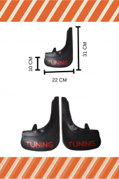 NOVDES MAZDA 323 FAMİLİA TUNİNG YAZILI 2Lİ TOZLUK ÇAMURLUK PAÇALIK - 2