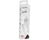 Concord Apple iPhone lightning C-411 2.1A 1m Data ve Şarj Kablosu - Beyaz - 3