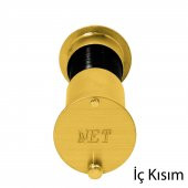 Kapaklı Kapı Dürbünü Çelik Kapı Gold 60-90 mm - 4