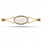 Seçil Çekmece Dolap Kapak Kulpu Kulbu 128 mm Gold Metal Kulp - 1