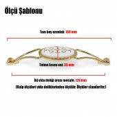 Seçil Çekmece Dolap Kapak Kulpu Kulbu 128 mm Gold Metal Kulp - 3
