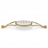 Seçil Çekmece Dolap Kapak Kulpu Kulbu 128 mm Gold Metal Kulp - 4