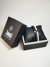 JTKB22011 Janti 2li Kombin Bileklik Orijinal Onyx ve Havlit Doğaltaş Garantili Kutulu - 1