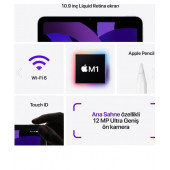 Apple iPad Air 5. Nesil Wi-Fi 64 GB 10.9 - 3