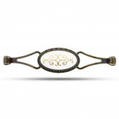 Çekmece Dolap Kapak Kulpu Kulbu Antik Sarı Metal Kulp 128 mm - 1