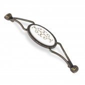 Çekmece Dolap Kapak Kulpu Kulbu Antik Sarı Metal Kulp 128 mm - 2