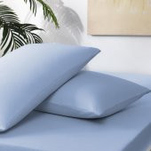 Taç Basic Lastikli Çift Kişilik Çarşaf Seti Mavi - 1