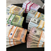 YENİ 35 DESTE KARIŞIK PARA 50-100-200-500 EURO VE 50-100-100 DOLAR DÜĞÜN PARASI GEÇERSİZ PARA - 1
