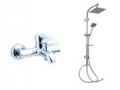 Gms Zirve Banyo Duş Bataryası ve Karine Yağmurlama Tepe Duş Takım thumbnail 1