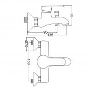 Gms Zirve Banyo Duş Bataryası ve Karine Yağmurlama Tepe Duş Takım thumbnail 4