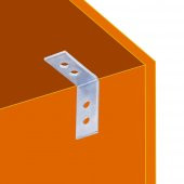 (10 ADET) Mobilya Dolap Köşe Bağlantı Sabitleme L Demir Gönye 35x35x15 mm - 3