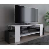 EVDEKİMODA LENORA TV SEHPASI (BEYAZ-ANTRASİT) - 1