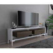 EVDEKİMODA FAYLİN TV ÜNİTESİ (BEYAZ-CEVİZ) - 1