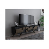 EVDEKİMODA 3D TV ÜNİTESİ (ANTRASİT-CEVİZ) - 1