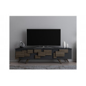 EVDEKİMODA 3D TV ÜNİTESİ (ANTRASİT-CEVİZ) - 2