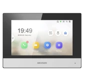 Hikvision DS-KH6320-WTE1 7" Wi-Fi Dokunmatik Ekranlı Çok Yönlü Mikrofon Villa Tipi İnterkom İç Ünite - 1