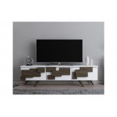 ECDEKİMODA 3D TV ÜNİTESİ (BEYAZ-CEVİZ) - 2