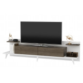 EVDEKİMODA ASTER TV ÜNİTESİ (BEYAZ-CEVİZ) - 4