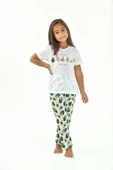 YENİ İNCİ KIZ ÇOCUK PİJAMA TAKIM CKP357 - 2