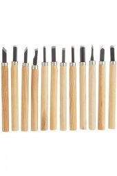 12 Parça Ahşap Oyma Hobi Heykel Set Ağaç Oyma Set Kalem Set Hobi Oyma Bıçakları - 4