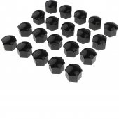 Universal Siyah Renk Bijon Kapağı Seti Sökme Aparatlı 17mm 20 Adet - 1