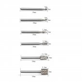Dremel Hss Ahşap Oyma Matkap Ucu Seti 6lı Yumuşak Metal Oyma Seti Freze Uçları Ağaç İşleme Oyma Set - 2