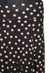Barem Kadın Arzu Korsajlı Parçalı Bej Puanlı Siyah Etek - 2