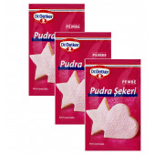 Dr. Oetker Pudra Şekeri Pembe 15 gr (3 Adet) - 1
