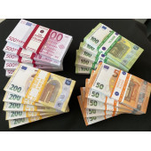 YENİ 20 DESTE KARIŞIK EURO 50-100 VE 200 EURO GEÇERSİZ PARA EĞLENCE PARASI - 1