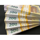 YENİ 20 DESTE KARIŞIK EURO 50-100 VE 200 EURO GEÇERSİZ PARA EĞLENCE PARASI - 6