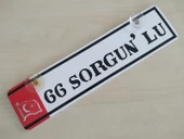 66 SORGUNLU DEKOR PLAKA (30x7cm) vantuzlu Pleksi (Dekor Levha) DEKOR PLAKA, 66 YOZGAT PLAKA thumbnail 1